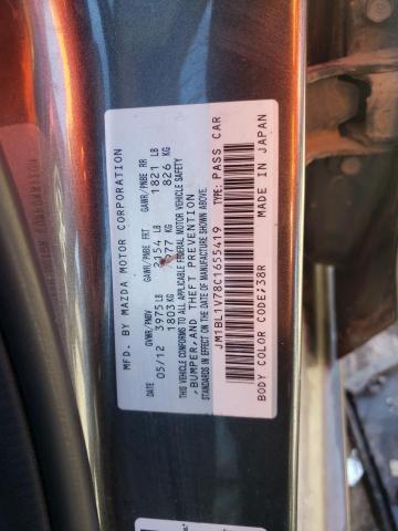 JM1BL1V78C1655419 - 2012 MAZDA 3 I BLACK photo 10