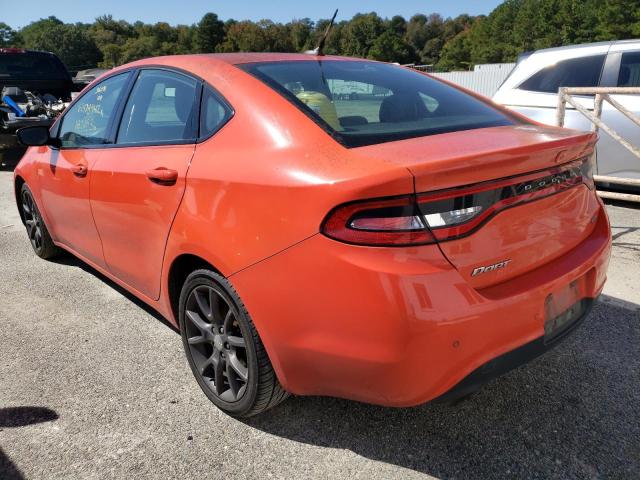 1C3CDFGB0GD803524 - 2016 DODGE DART GT SP ORANGE photo 3