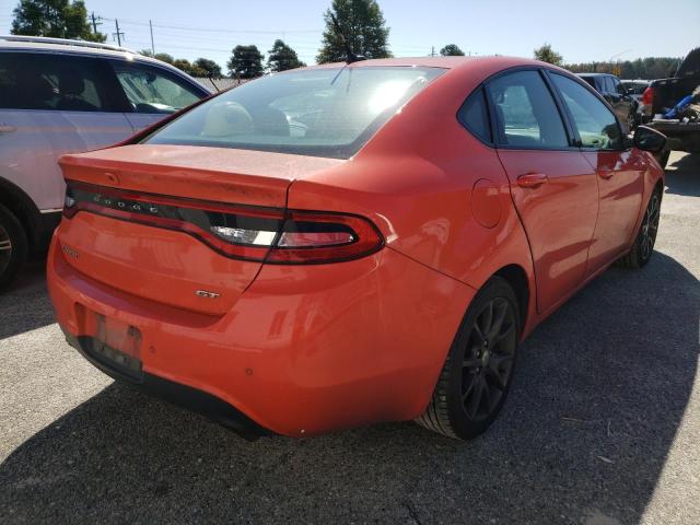 1C3CDFGB0GD803524 - 2016 DODGE DART GT SP ORANGE photo 4