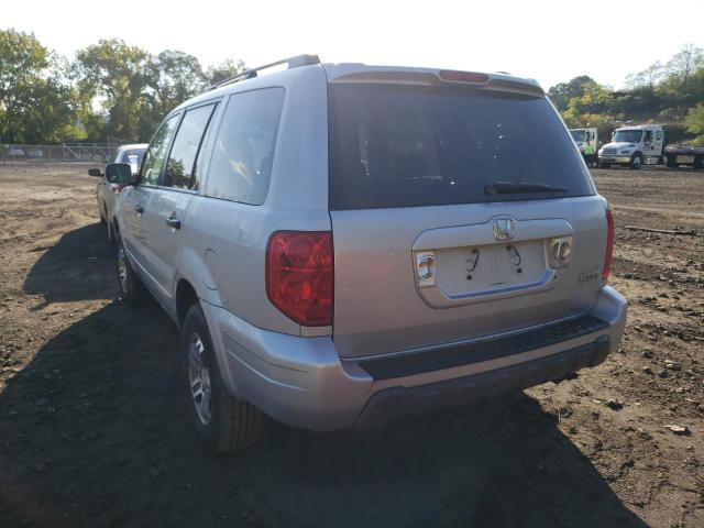 2HKYF185X3H542012 - 2003 HONDA PILOT SILVER photo 3