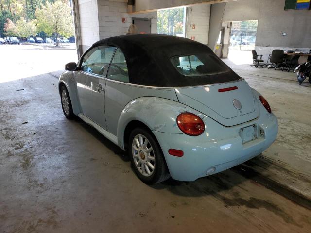 3VWCM31Y85M303245 - 2005 VOLKSWAGEN NEW BEETLE 蓝色 照片 3