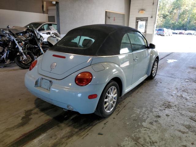 3VWCM31Y85M303245 - 2005 VOLKSWAGEN NEW BEETLE 蓝色 照片 4