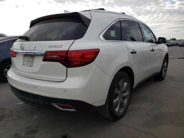 5FRYD3H85EB015992 - 2014 ACURA MDX ADVANC WHITE photo 4