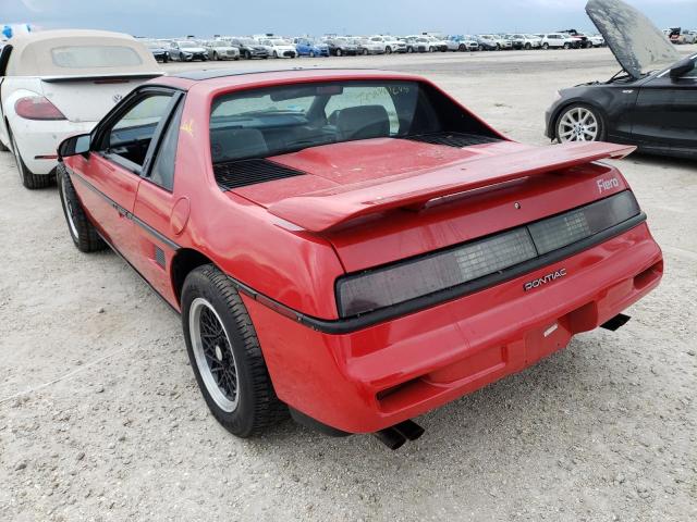 1G2PE1192JP220448 - 1988 PONTIAC FIERO RED photo 3