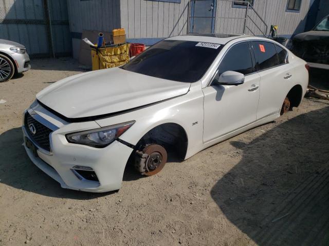 JN1EV7AP2JM356264 - 2018 INFINITI Q50 LUXE WHITE photo 1