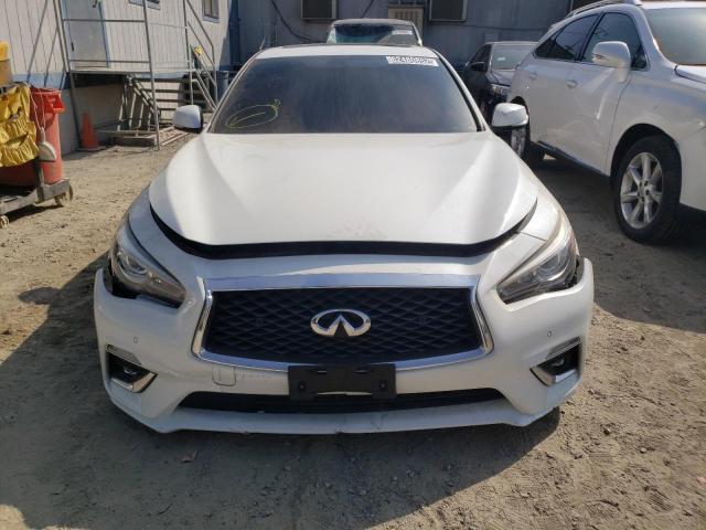 JN1EV7AP2JM356264 - 2018 INFINITI Q50 LUXE WHITE photo 5