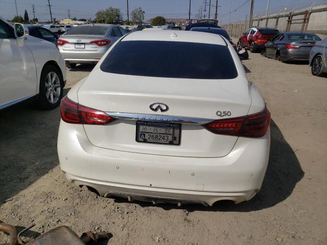 JN1EV7AP2JM356264 - 2018 INFINITI Q50 LUXE WHITE photo 6