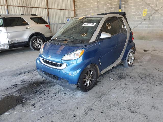 WMEEK31XX9K251222 - 2009 SMART FORTWO PAS 蓝色 照片 2