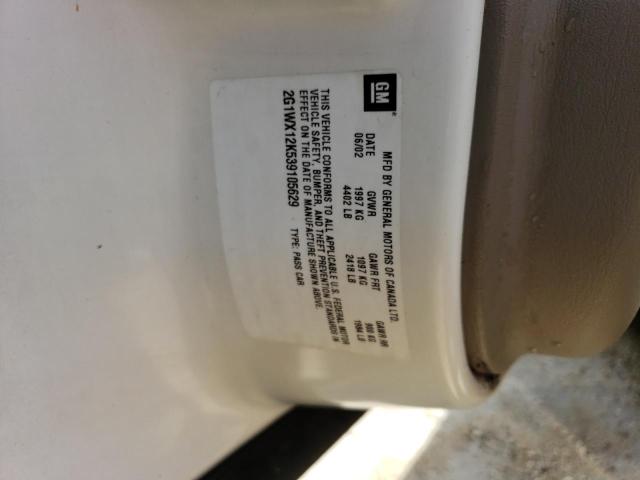 2G1WX12K539105629 - 2003 CHEVROLET MONTE CARL თეთრი ფოტო 10