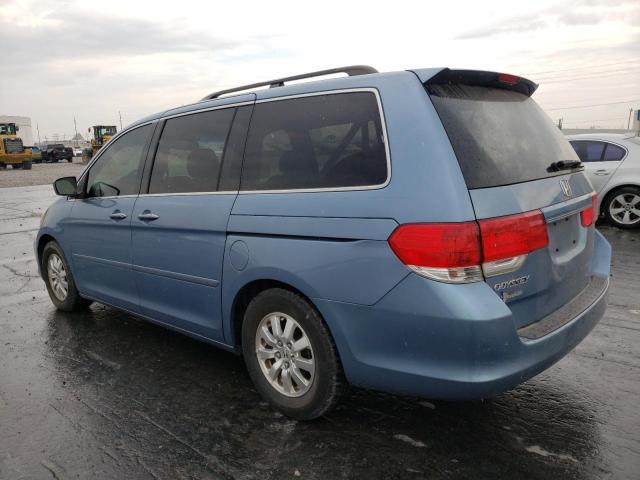 5FNRL38709B001133 - 2009 HONDA ODYSSEY EX BLUE photo 3