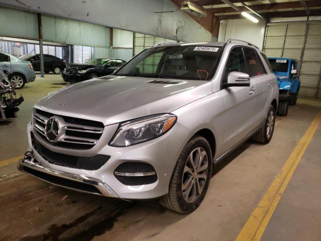 4JGDA5HB1GA656595 - 2016 MERCEDES-BENZ GLE 350 4M SILVER photo 2