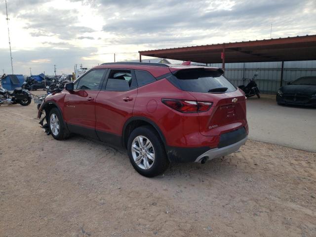 3GNKBBRA8MS546531 - 2021 CHEVROLET BLAZER 1LT RED photo 3