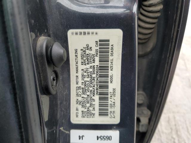 1NXBE4EE0AZ306224 - 2010 TOYOTA COROLLA XR 灰色 照片 10