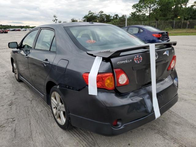 1NXBE4EE0AZ306224 - 2010 TOYOTA COROLLA XR 灰色 照片 3