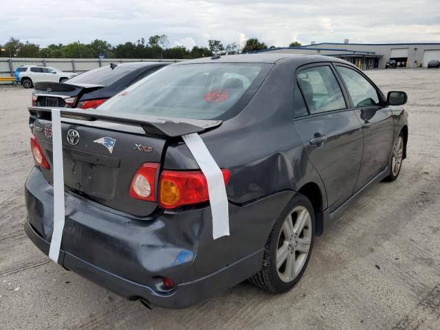 1NXBE4EE0AZ306224 - 2010 TOYOTA COROLLA XR GRAY photo 4