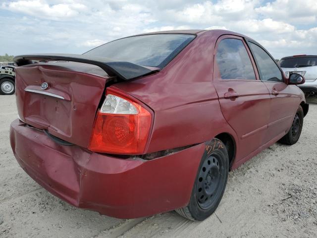 KNAFE121845021644 - 2004 KIA SPECTRA LX BURGUNDY photo 4