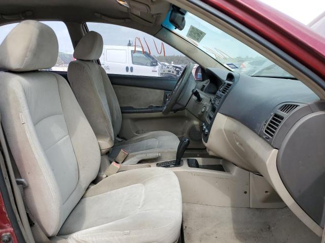 KNAFE121845021644 - 2004 KIA SPECTRA LX BURGUNDY photo 5