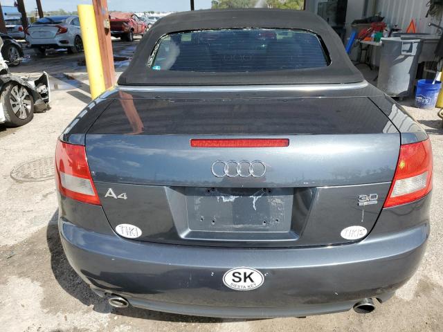 WAUDT48H76K004034 - 2006 AUDI A4 QUATTRO GRAY photo 9