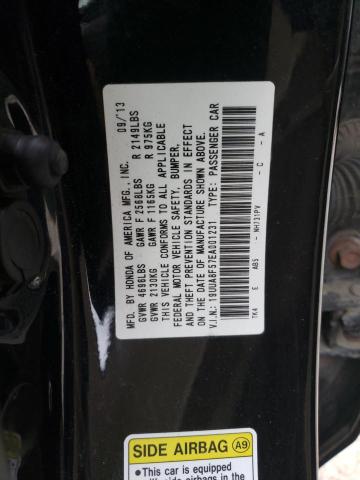 19UUA8F57EA001231 - 2014 ACURA TL TECH BLACK photo 10