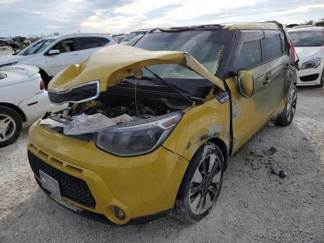 KNDJX3A53E7029177 - 2014 KIA SOUL ! YELLOW photo 2