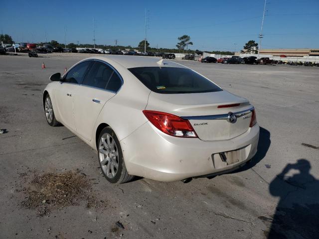 2G4GU5GV2C9141403 - 2012 BUICK REGAL PREM WHITE photo 3