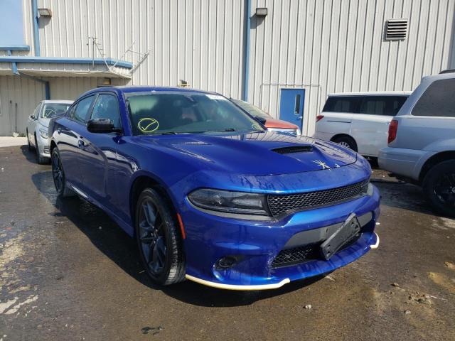 2C3CDXMG9MH585278 - 2021 DODGE CHARGER GT BLUE photo 1