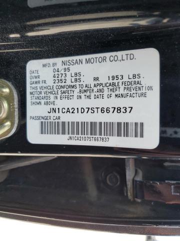 JN1CA21D7ST667837 - 1995 NISSAN MAXIMA GLE BLACK photo 10