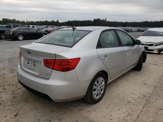 KNAFU4A24A5303158 - 2010 KIA FORTE EX SILVER photo 4