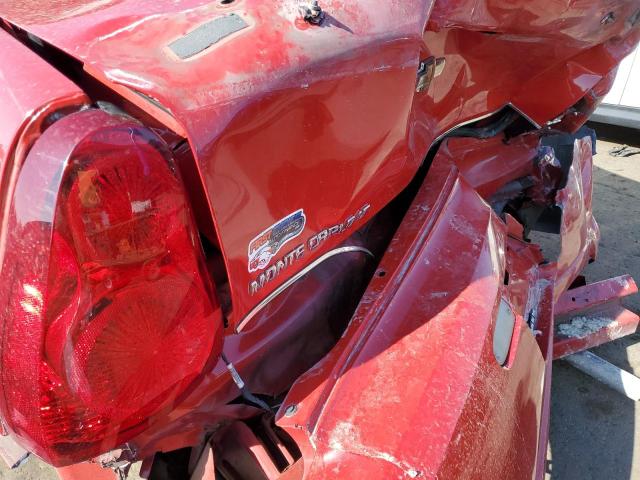 2G1WK151X69433828 - 2006 CHEVROLET MONTE CARL 红色 照片 9