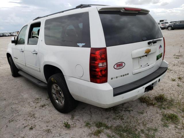 1GNSKJE79ER139228 - 2014 CHEVROLET SUBURBAN K WHITE photo 3