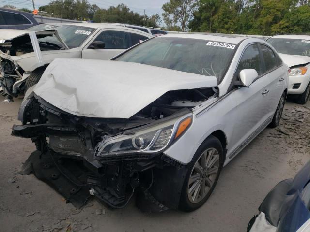 5NPE34AF1HH574662 - 2017 HYUNDAI SONATA SPO WHITE photo 2