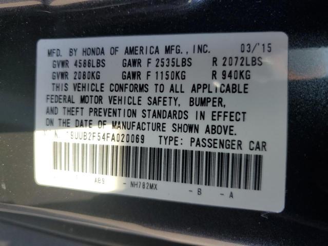19UUB2F54FA020069 - 2015 ACURA TLX TECH BLACK photo 10