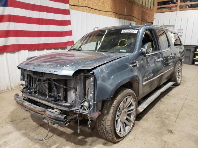 1GYFK66888R213865 - 2008 CADILLAC ESCALADE E BLUE photo 2