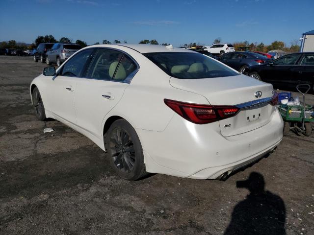 JN1EV7BR1MM755669 - 2021 INFINITI Q50 LUXE WHITE photo 3