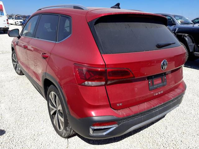 3VVTX7B29NM031074 - 2022 VOLKSWAGEN TAOS SE RED photo 3