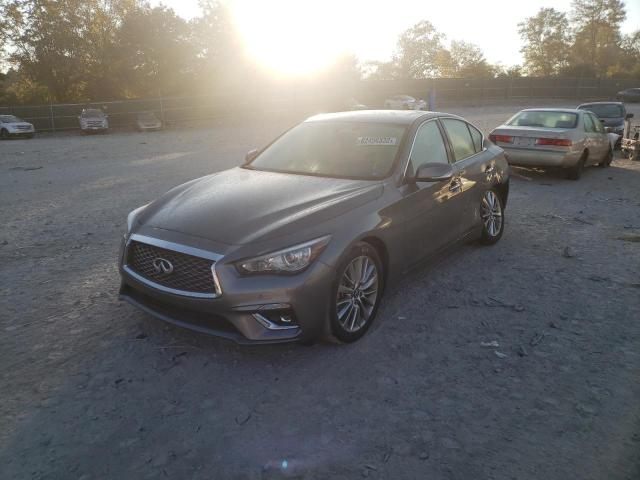 JN1EV7BR7MM754090 - 2021 INFINITI Q50 LUXE SILVER photo 2