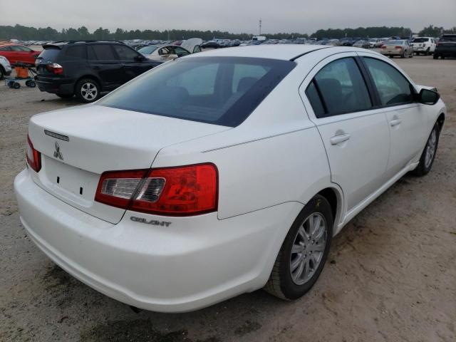 4A32B2FF6CE015553 - 2012 MITSUBISHI GALANT FE WHITE photo 4