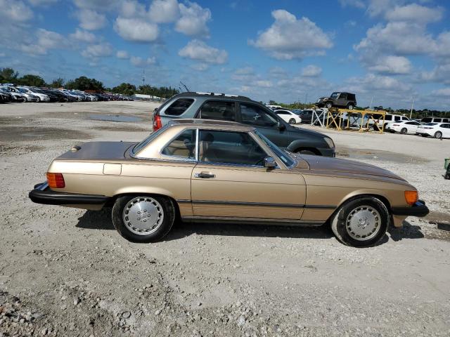 WDBBA48D6GA042583 - 1986 MERCEDES-BENZ 560 SL GOLD photo 9