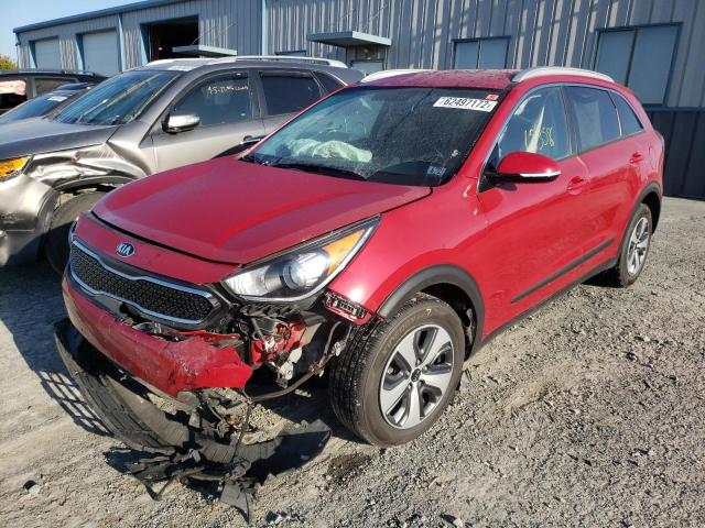 KNDCC3LC3H5044309 - 2017 KIA NIRO EX RED photo 2