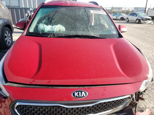 KNDCC3LC3H5044309 - 2017 KIA NIRO EX RED photo 7