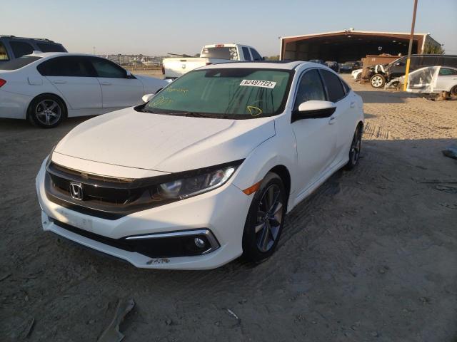 19XFC1F72LE024145 - 2020 HONDA CIVIC EXL თეთრი ფოტო 2