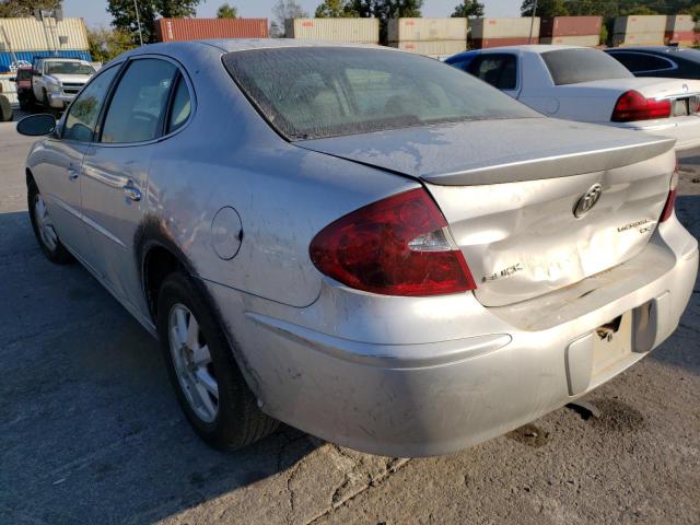 2G4WD532151217704 - 2005 BUICK LACROSSE C SILVER photo 3