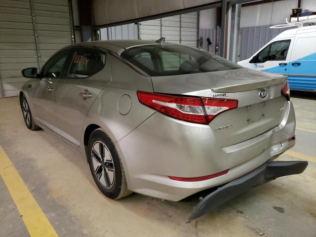 KNAGM4AD8C5026734 - 2012 KIA OPTIMA HYB SILVER photo 3