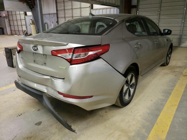 KNAGM4AD8C5026734 - 2012 KIA OPTIMA HYB SILVER photo 4