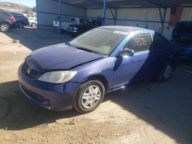 1HGEM22184L046340 - 2004 HONDA CIVIC DX V BLUE photo 2