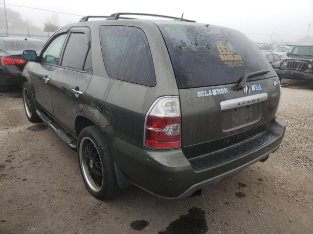 2HNYD18926H506184 - 2006 ACURA MDX TOURIN GREEN photo 3