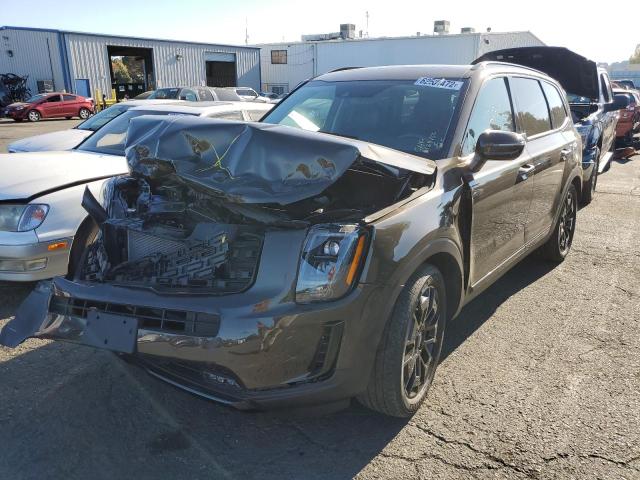 5XYP5DHC6MG169591 - 2021 KIA TELLURIDE BROWN photo 2