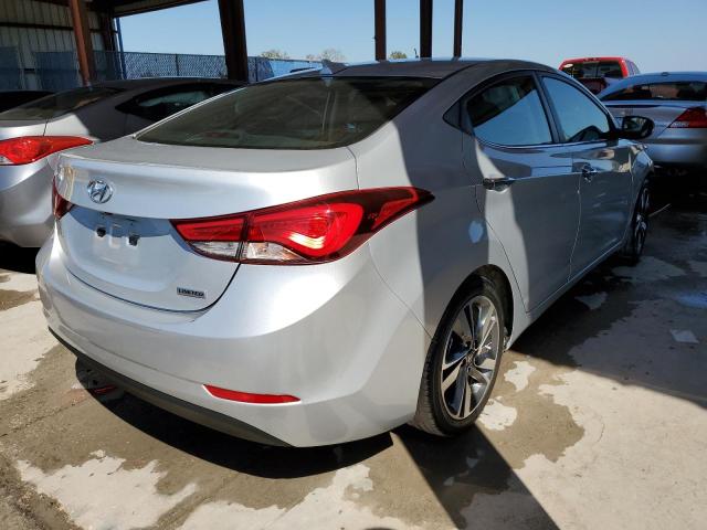 KMHDH4AE8GU598221 - 2016 HYUNDAI ELANTRA SILVER photo 4