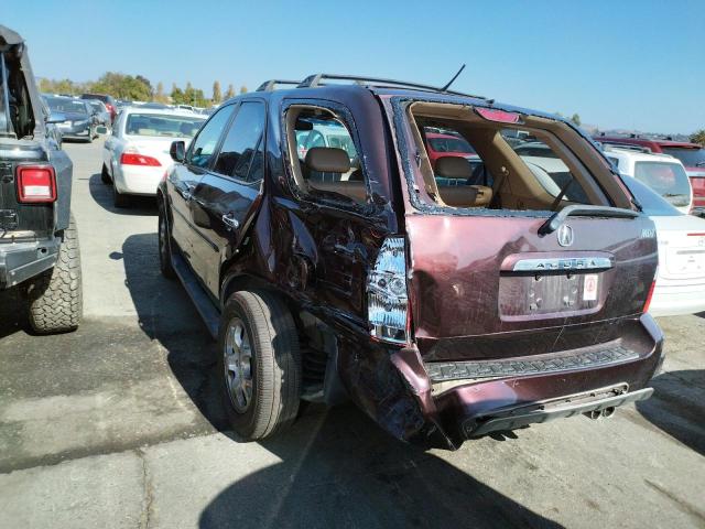 2HNYD18602H507477 - 2002 ACURA MDX TOURIN MAROON photo 3