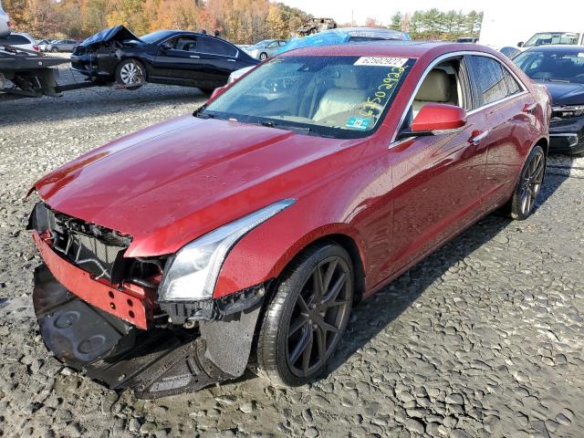 1G6AJ5SX5F0106688 - 2015 CADILLAC ATS PERFOR RED photo 2